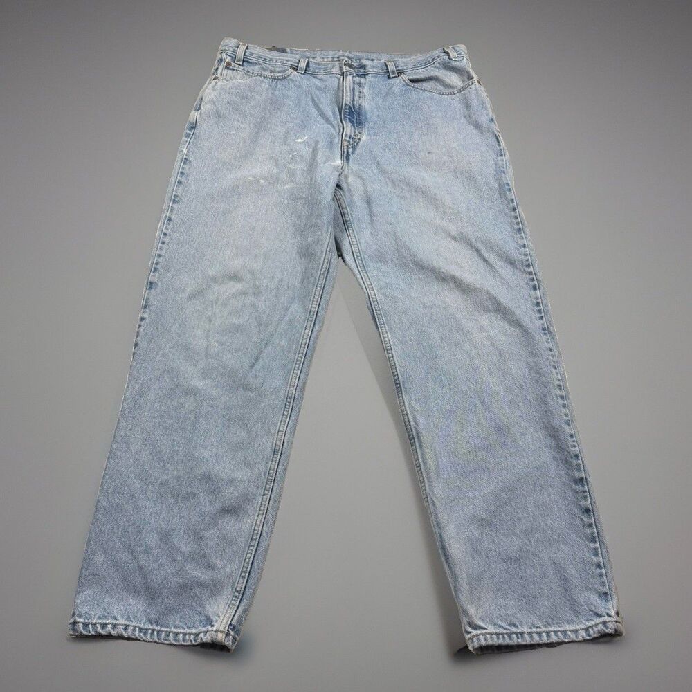 Vintage 02 Levi’s 550 Relaxed Taper Jeans Mens 40x32 (fits 38x32) Paint Splatter